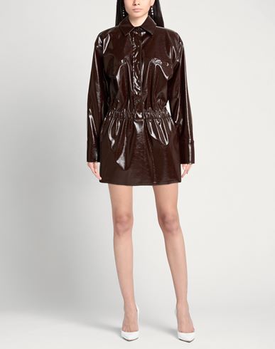 Woman Mini dress Chocolate brown Size 6 Polyester