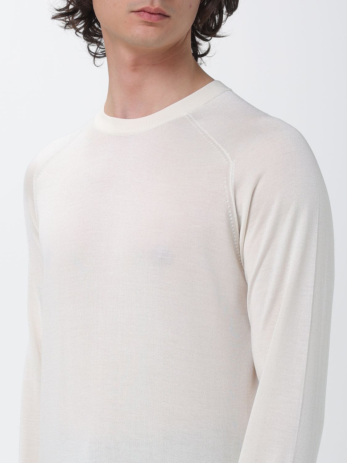 Polo Shirt Men color Ivory