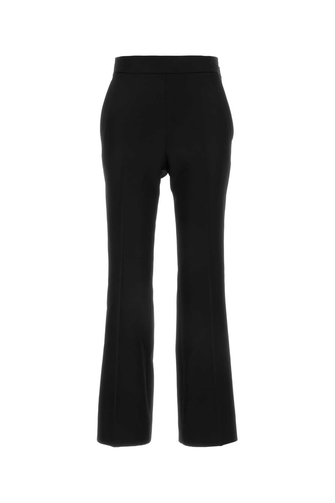 Black Wool Blend Pant