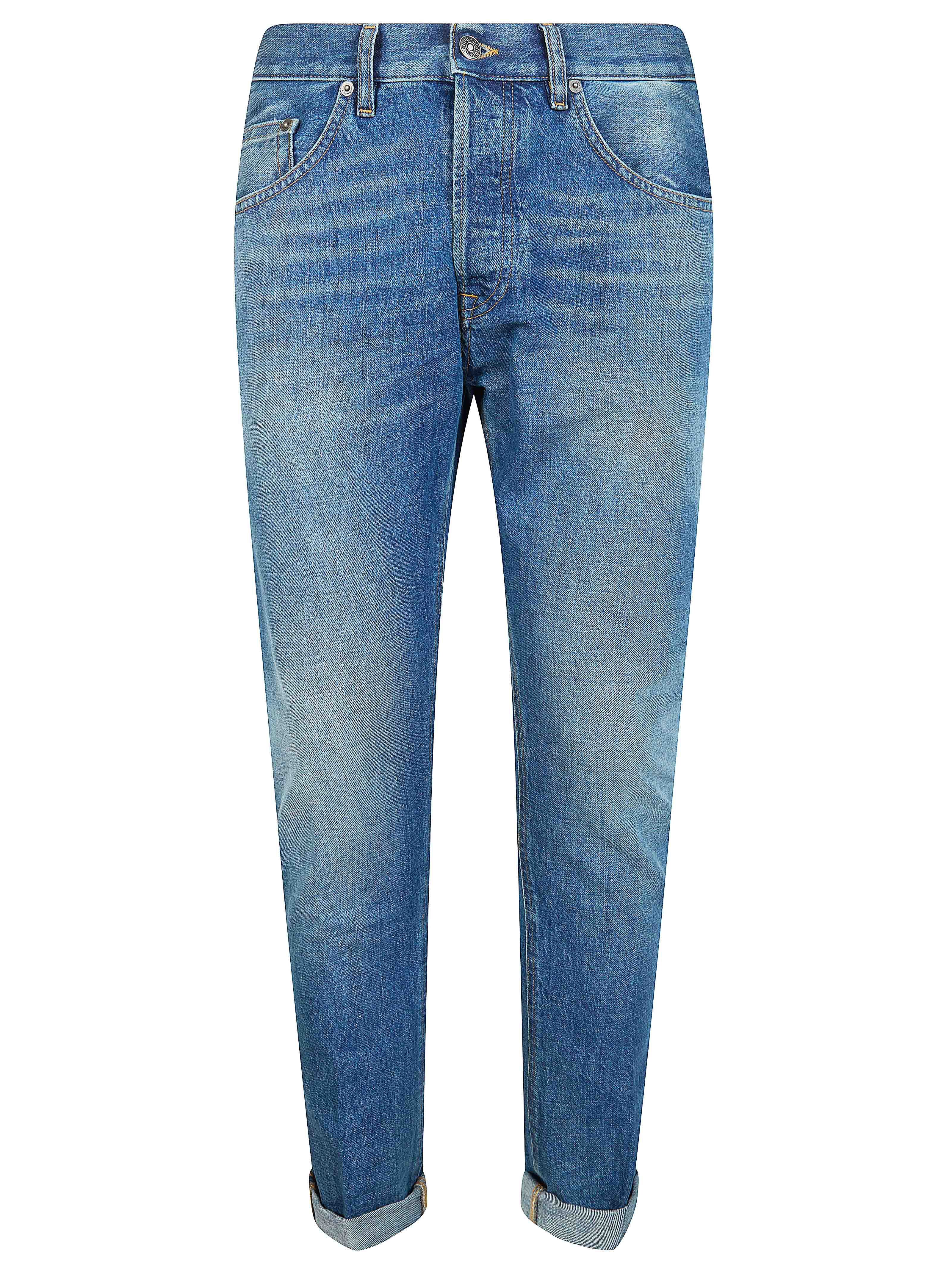 Icon regular-fit jeans in rigid denim