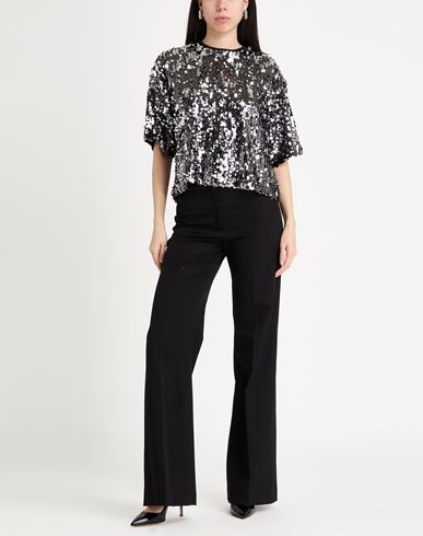 Woman Top Black Size M Polyester, Elastane