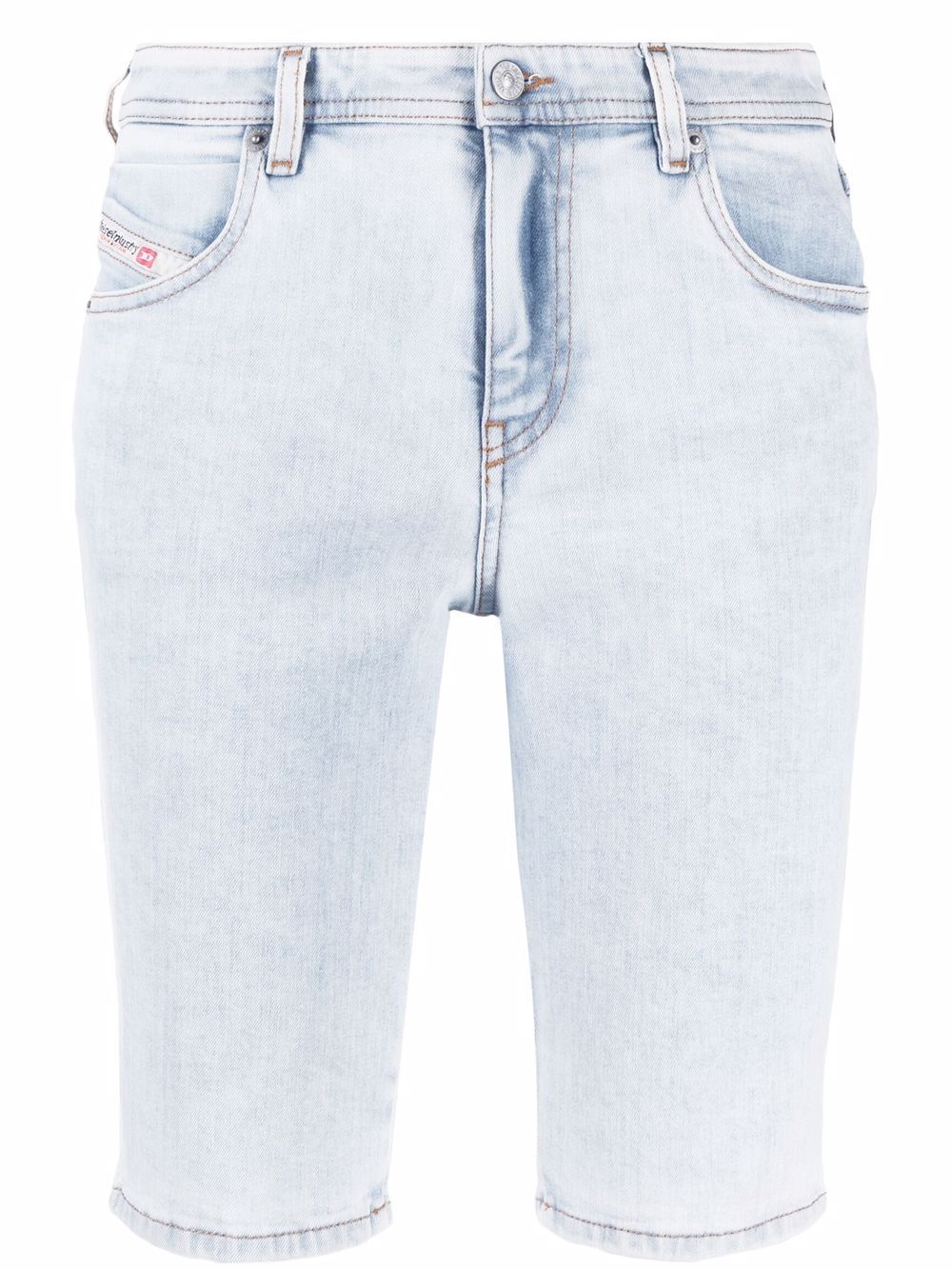 High-rise denim shorts - Blue