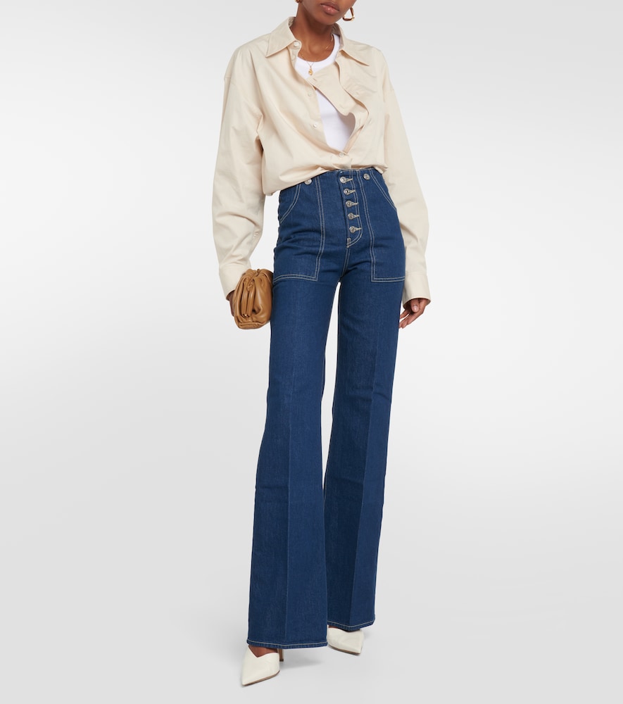 Crosbie high-rise wide-leg jeans