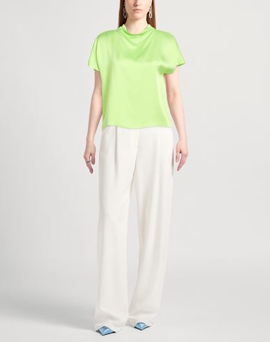 Woman Top Lime green Size 6 Acetate, Viscose