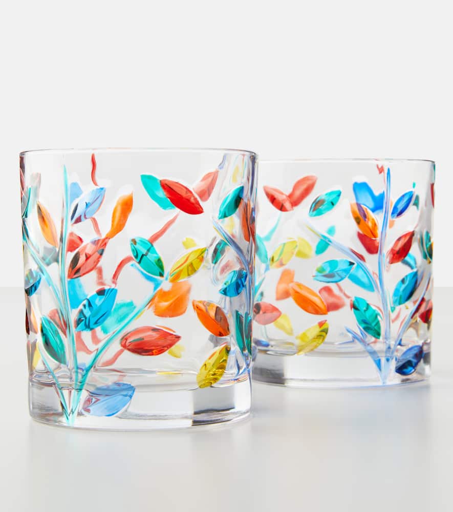Les-Ottomans Floral set of 4 tumblers