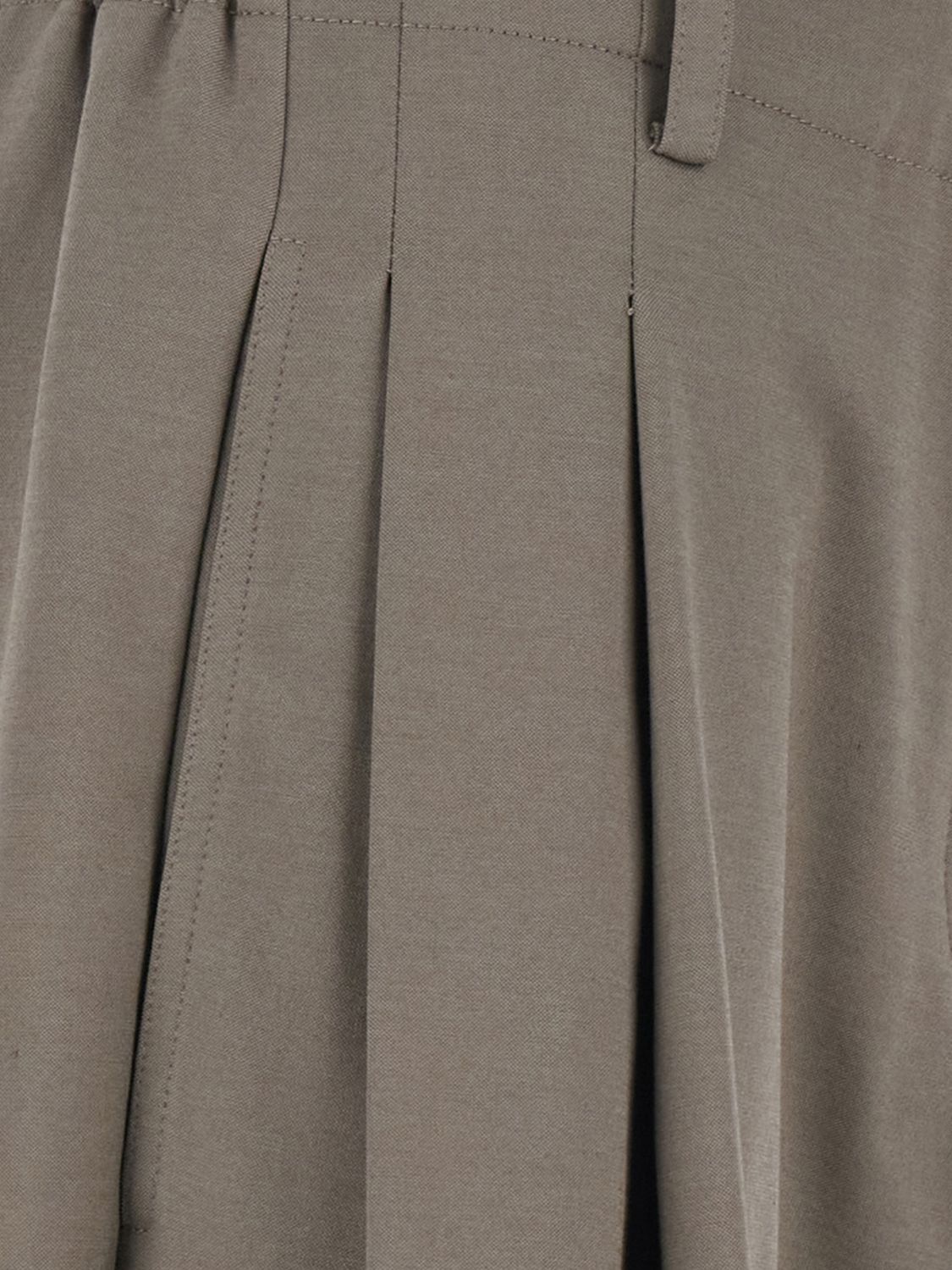 Mélange cropped trousers - Grey