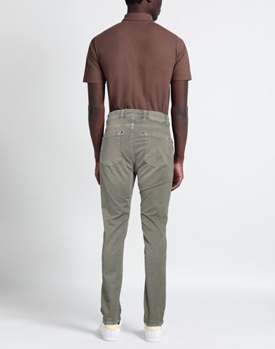 Barmas Man Pants Military green Size 30 Cotton, Elastane