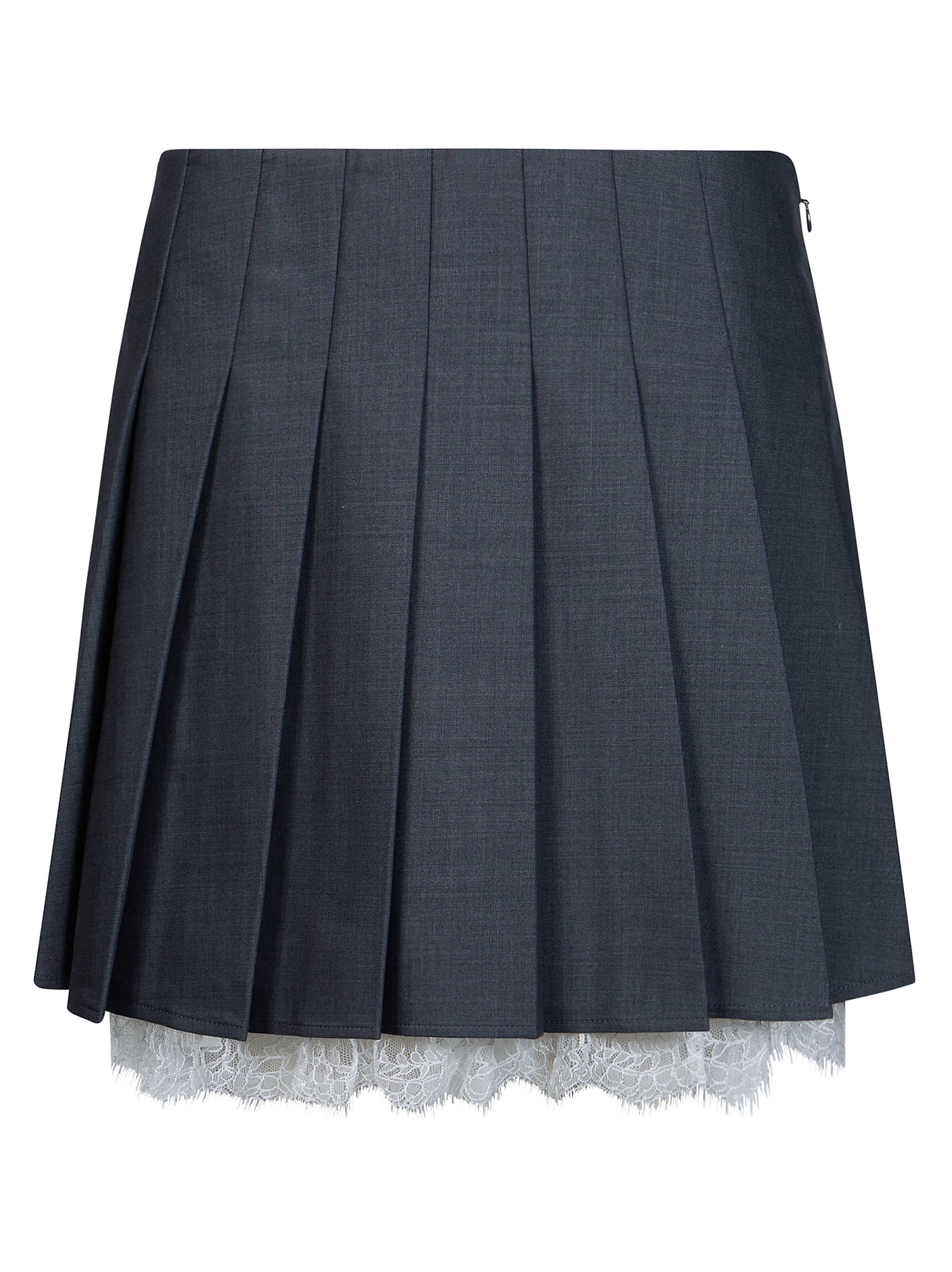 Elegant Pleated Mini Skirt - Women's Fashion