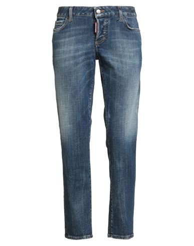 Woman Jeans Blue Size 0 Cotton, Polyester, Elastane
