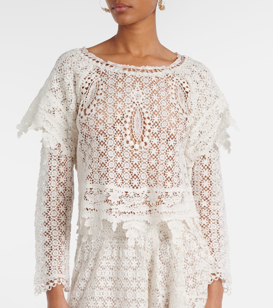 Hyliana cotton lace top