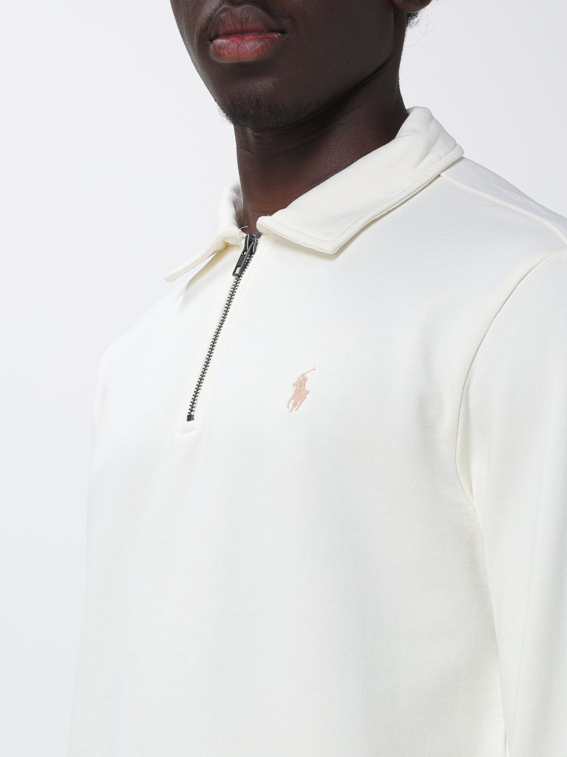 Polo Shirt Men color Cream