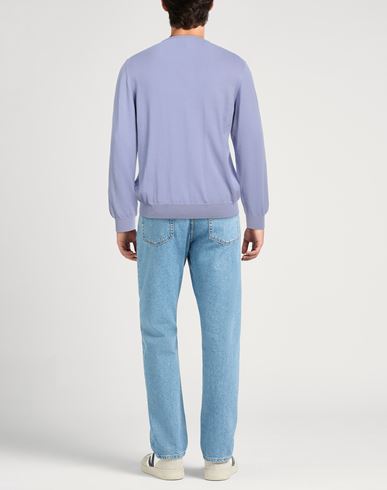 Rossopuro Man Sweater Lilac Size 6 Cotton