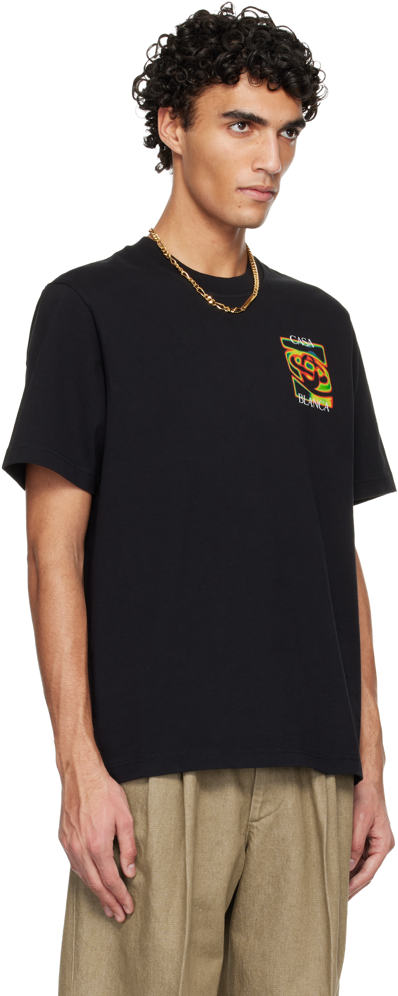 Black Heat Map Logo Short Sleeve T‑shirt