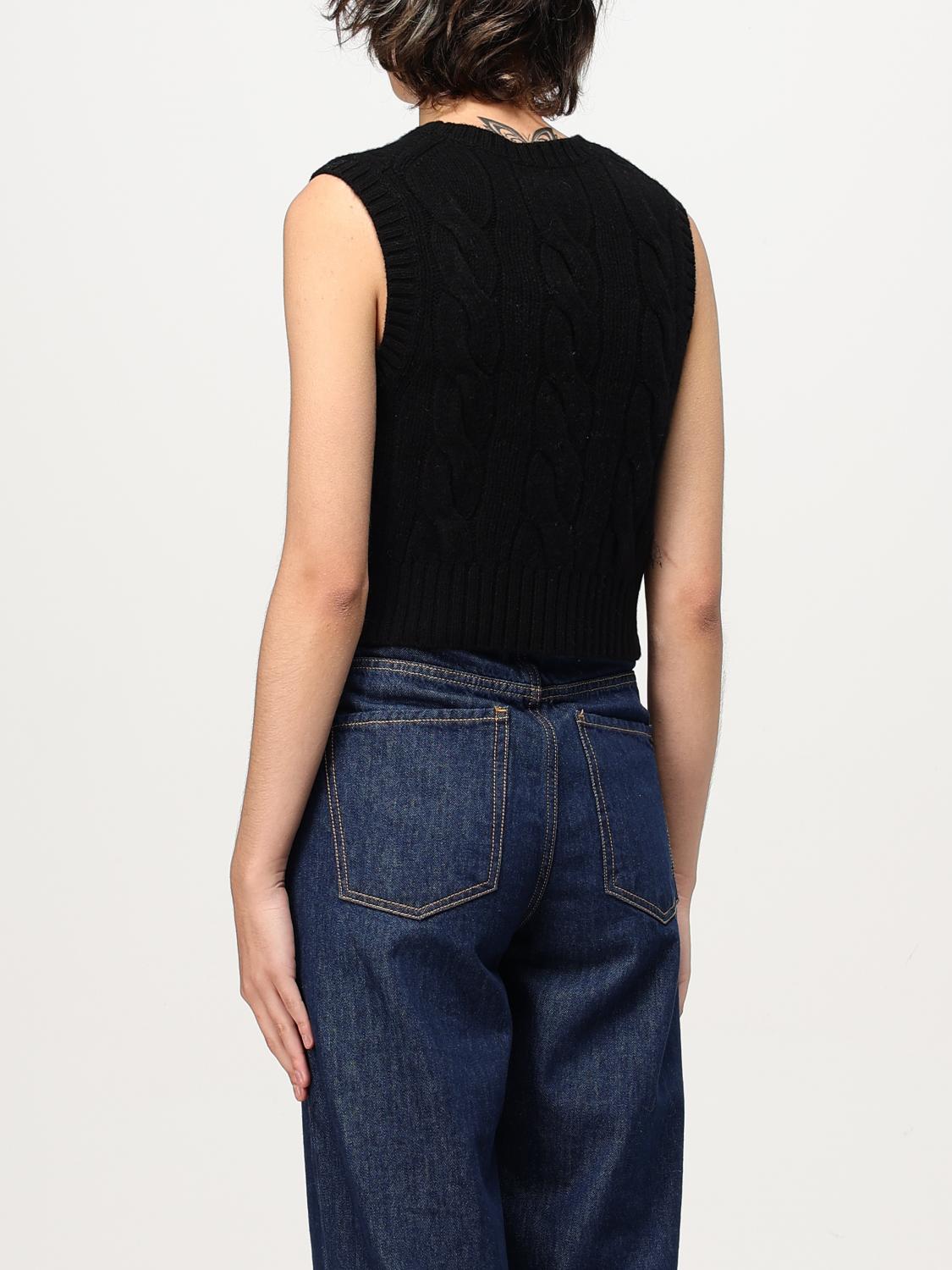 Cable-knit knitted top - Neutrals