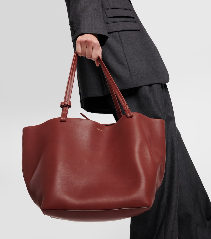 The Row Park Tote Three leather tote bag