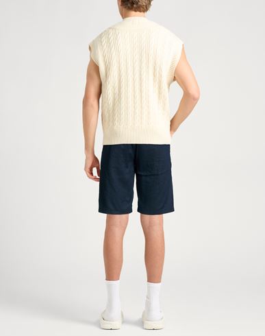 Man Shorts & Bermuda Shorts Midnight blue Size 35 Linen, Polyester