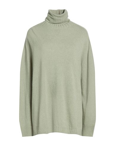 Chocolat Woman Turtleneck Sage green Size L Merino Wool, Cashmere