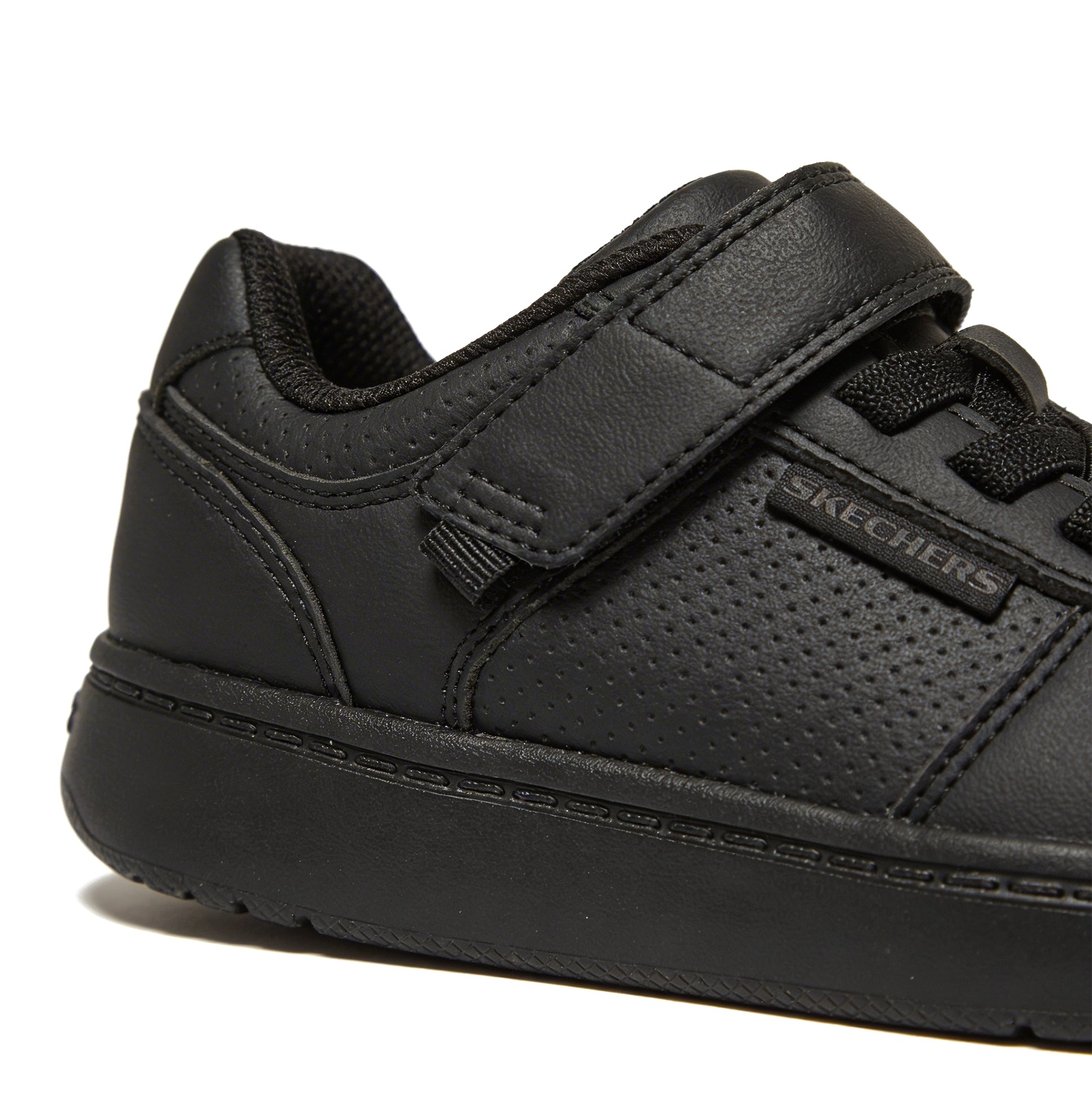 Skechers Quick Street Lite Boys School Shoes Black