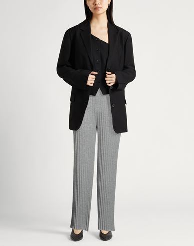 Collezione N_01 Woman Pants Grey Size L Nylon, Alpaca wool, Merino Wool