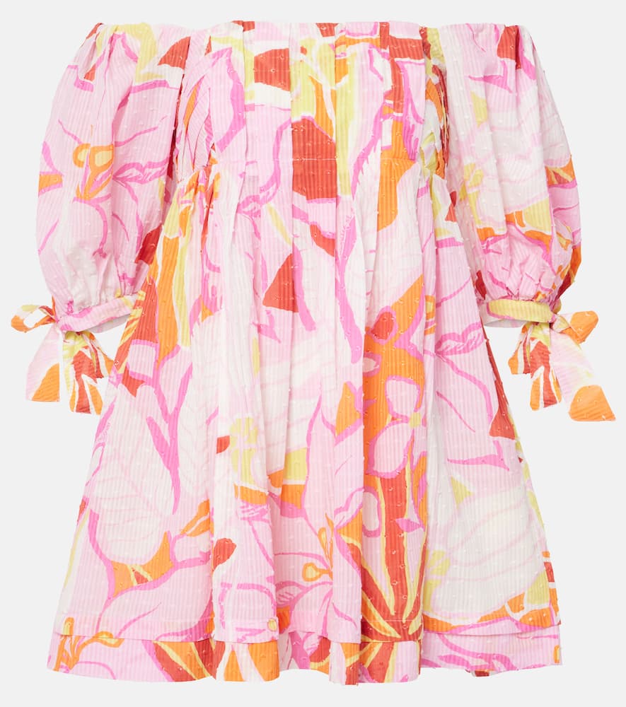 Catalina printed cotton minidress
