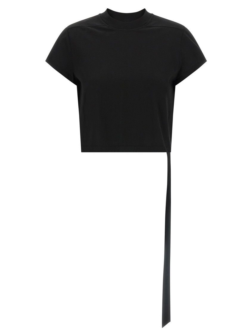Black Cropped Small Level T T-shirt