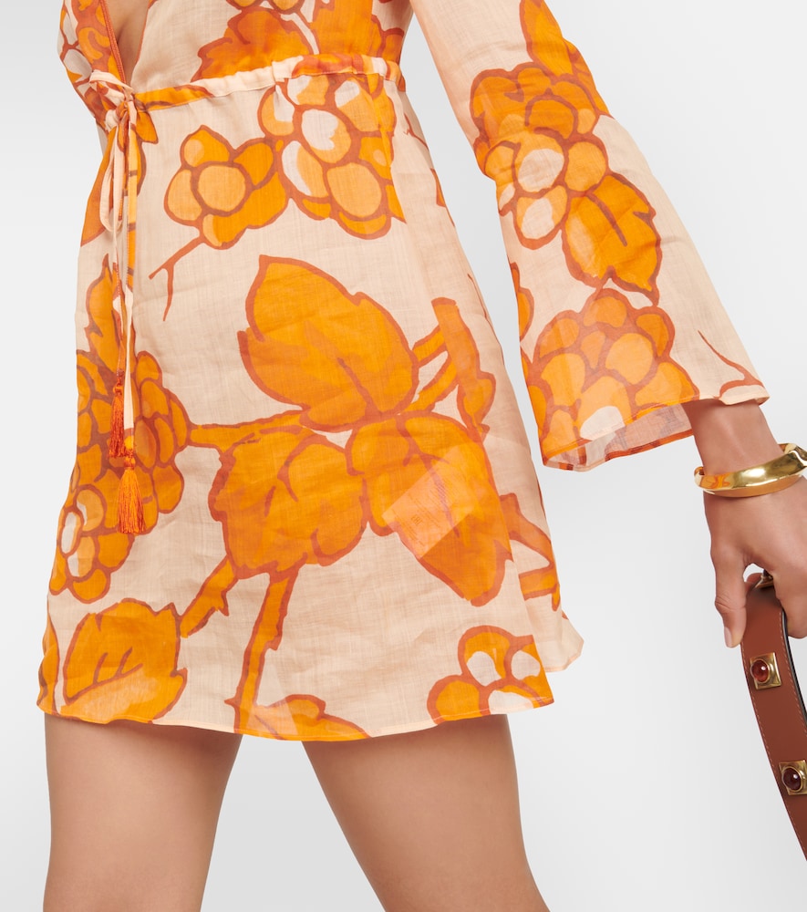 Printed ramie tunic