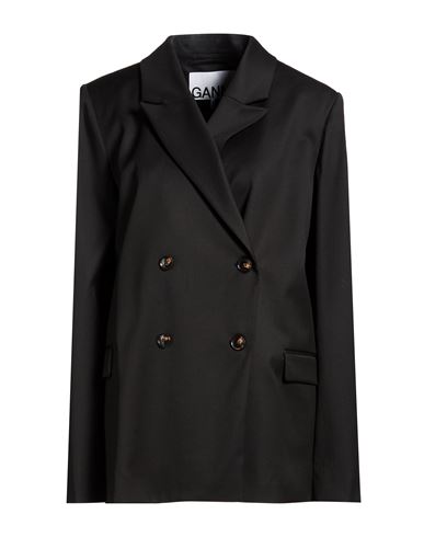 Woman Blazer Black Size 6 Recycled polyester, Wool, Elastane