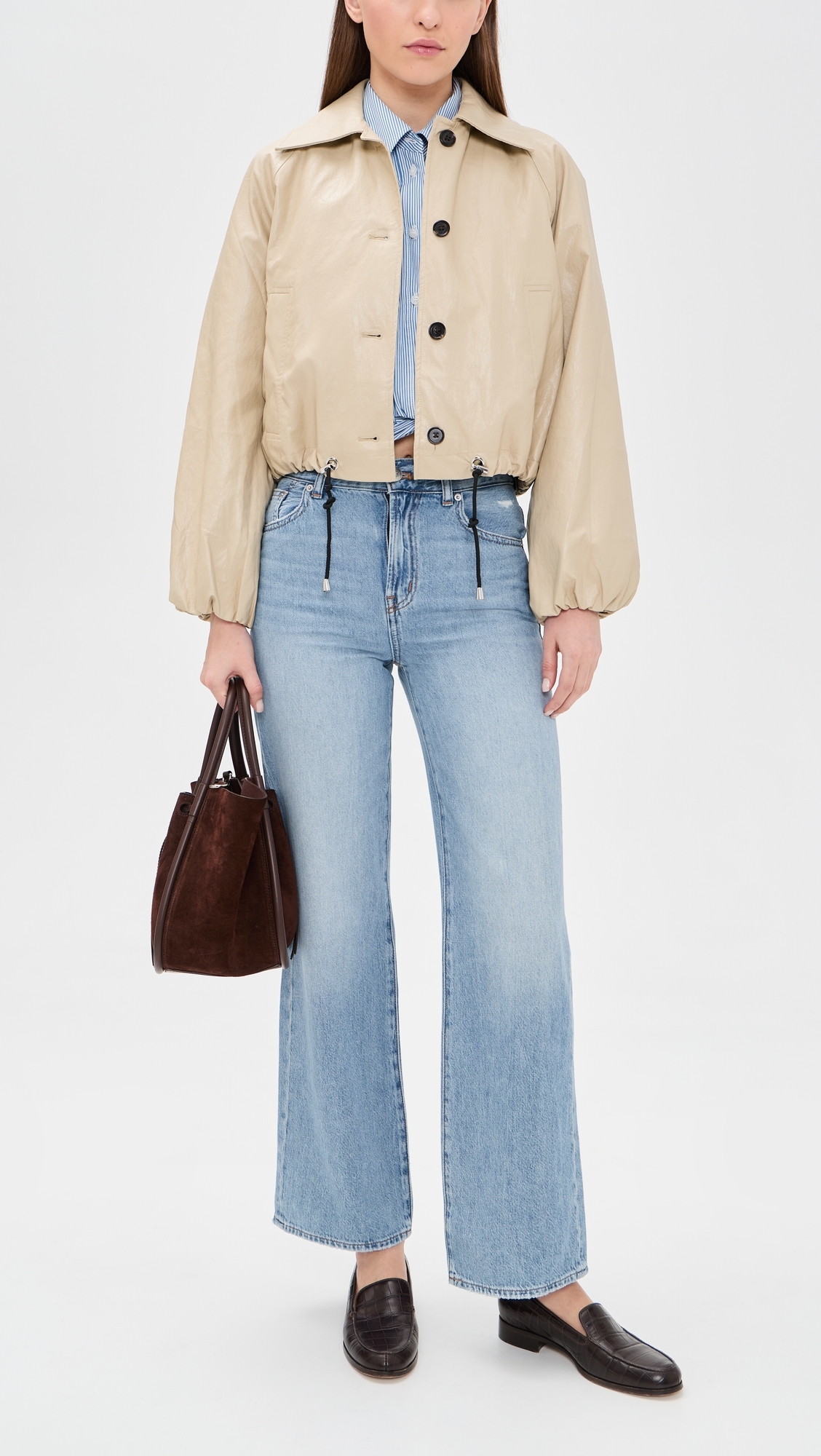 The Perfect Vintage Wide Leg Jeans In Airy Denim Northridge Wash