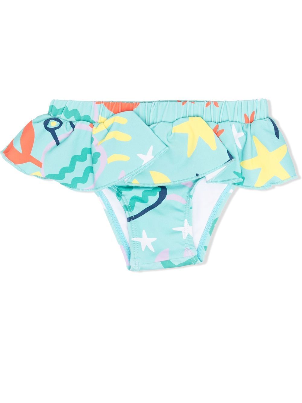Under the sea ruffle bikini bottoms - Green