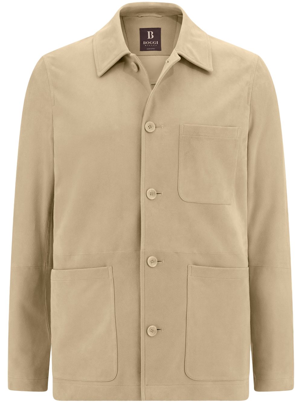 Suede shirt jacket - Neutrals