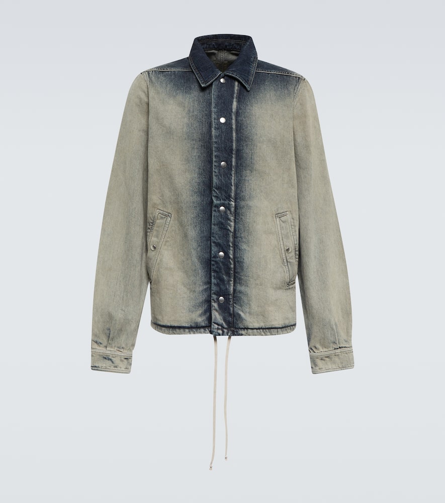 Faded denim shirt jacket