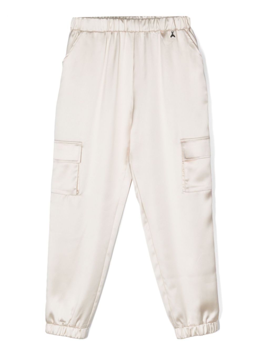 Satin cargo trousers - Neutrals