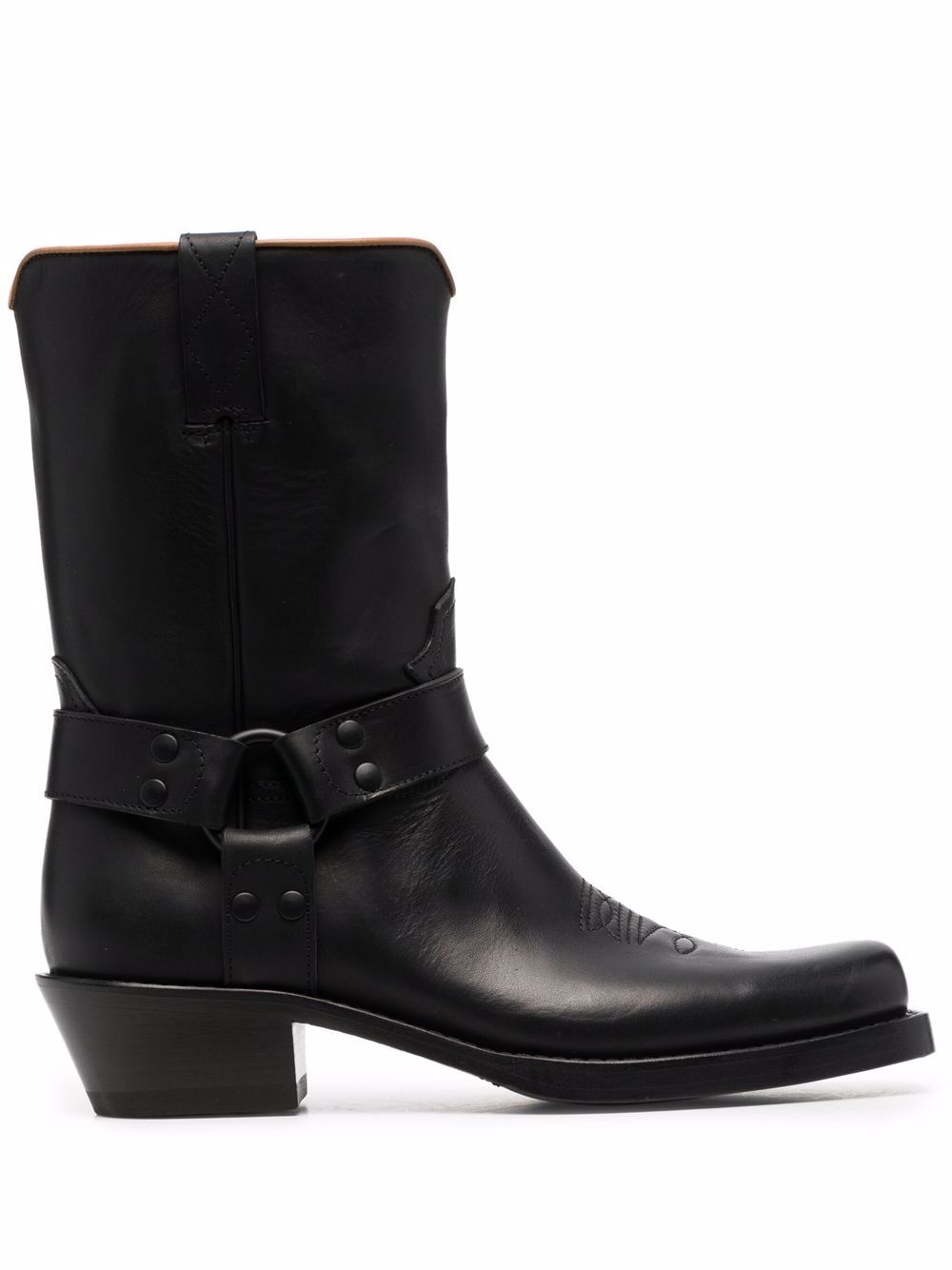 Elba mid-calf cowboy boots - Black