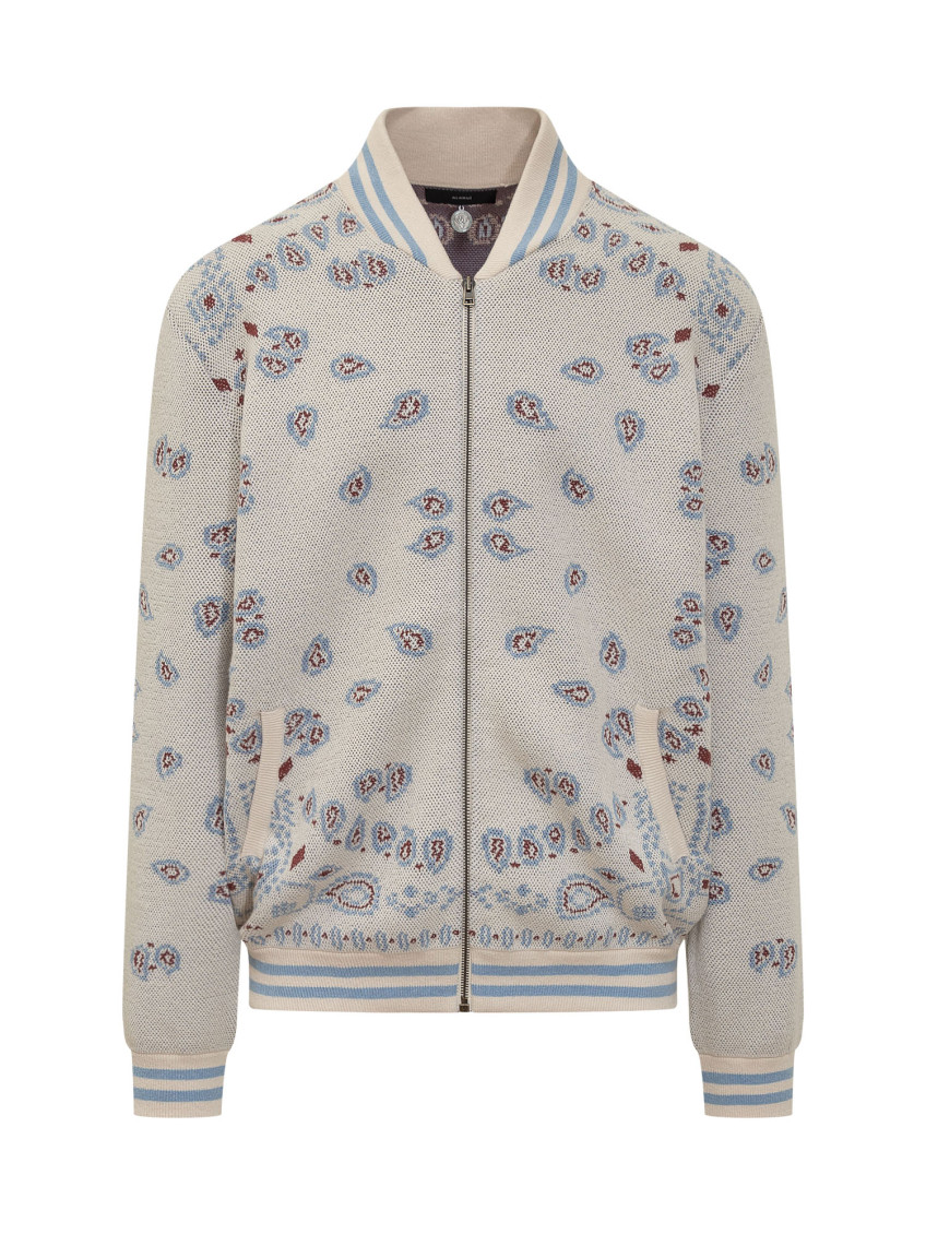 Bandana-print bomber jacket - Neutrals