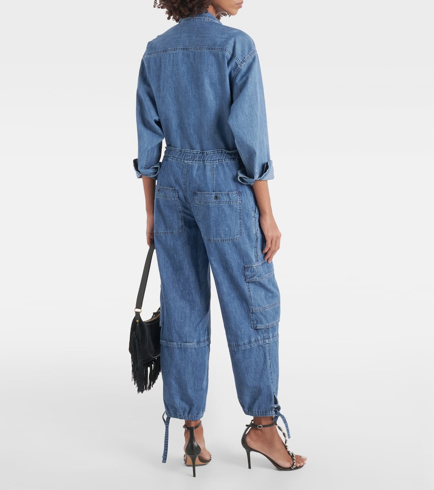 Ivy mid-rise denim cargo pants