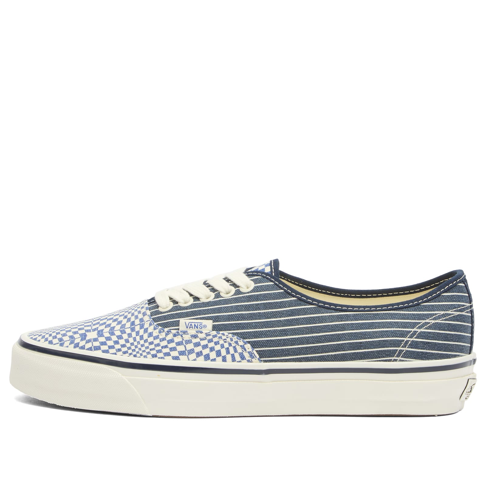 LX Authentic 44 Sneaker Optical Checkerboard Stripe
