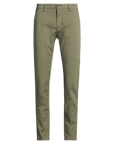 Man Pants Military green Size 28 Cotton, Elastane