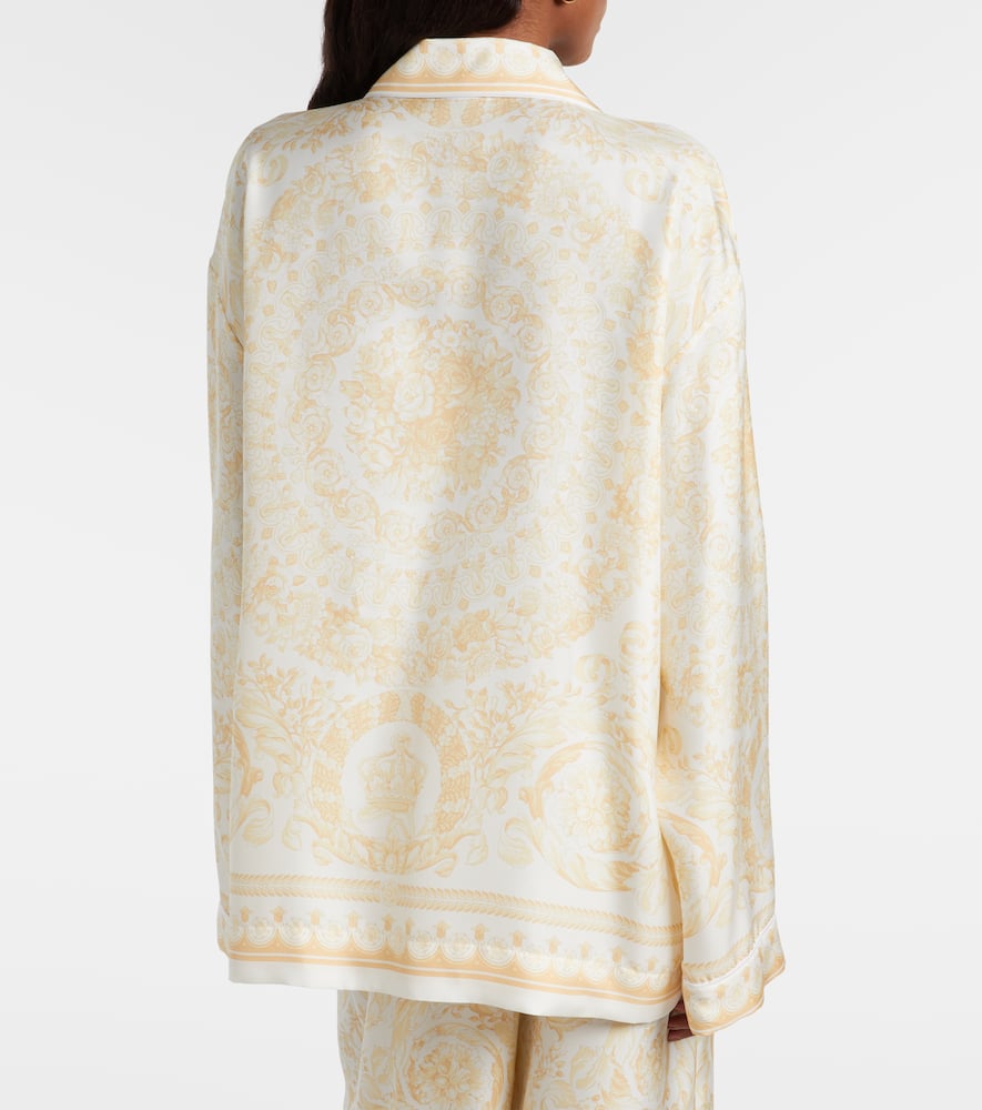 Barocco silk twill shirt