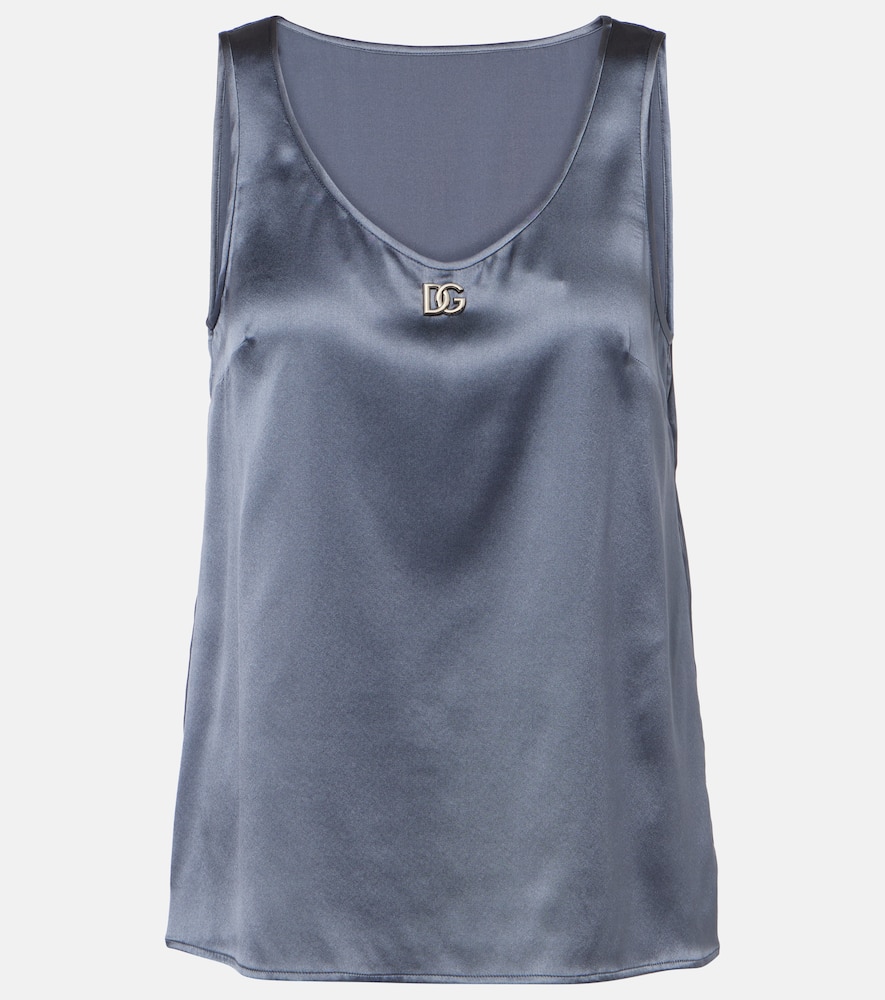 Silk-blend top
