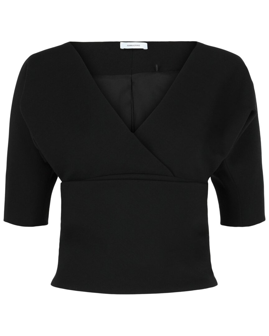 Layered Wool-Blend Blouse