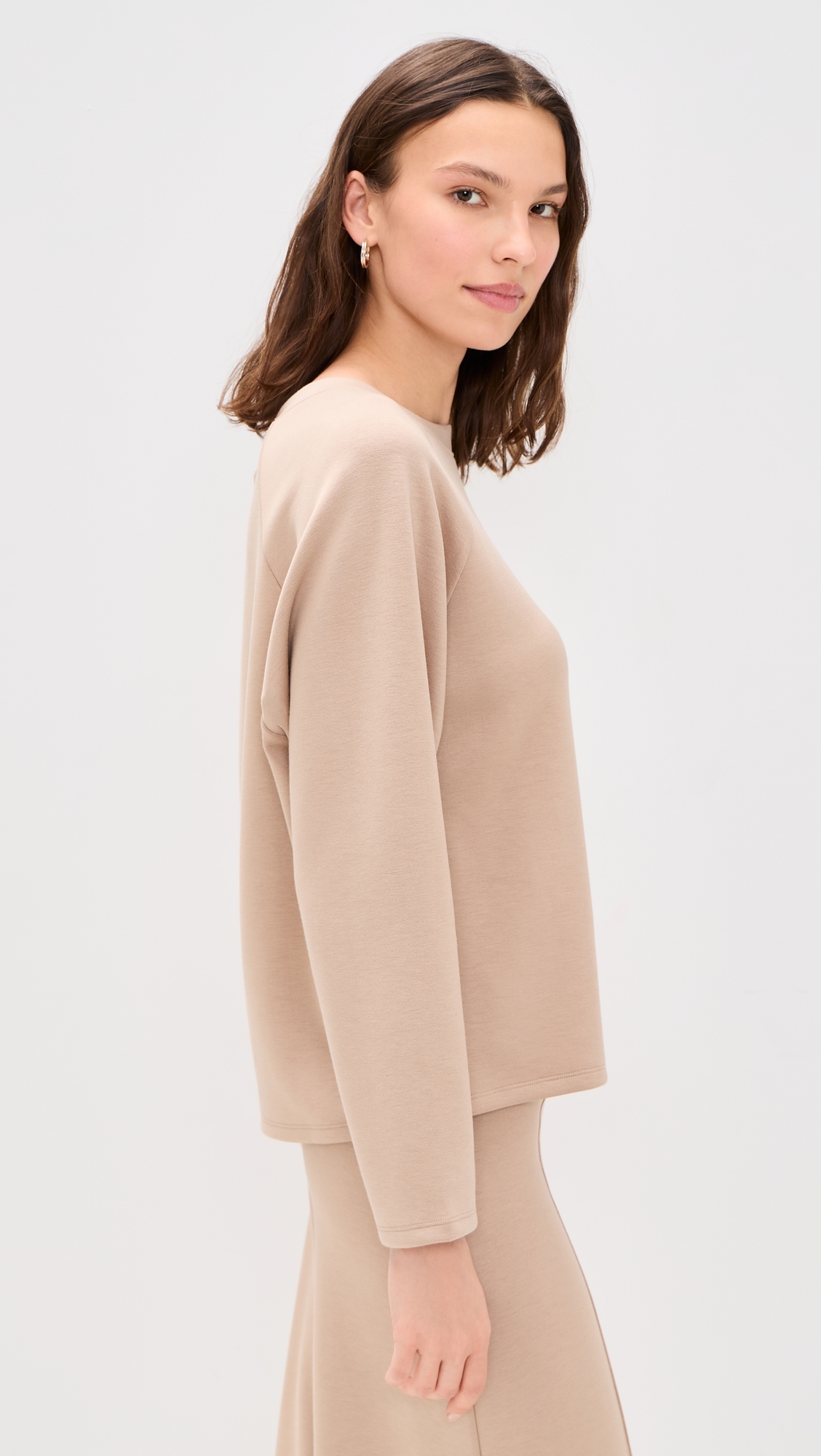 Oversized Raglan Top Tan