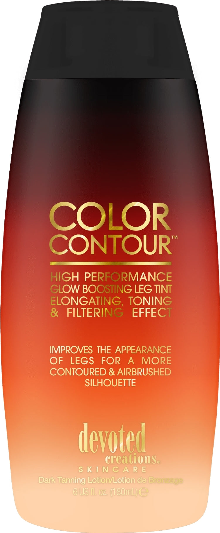 Lozione abbronzante per gambe con effetto tonificante e filtrante, senza DHA Devoted Creations Cream For Solariums For Legs Color Contour, Visible Ton