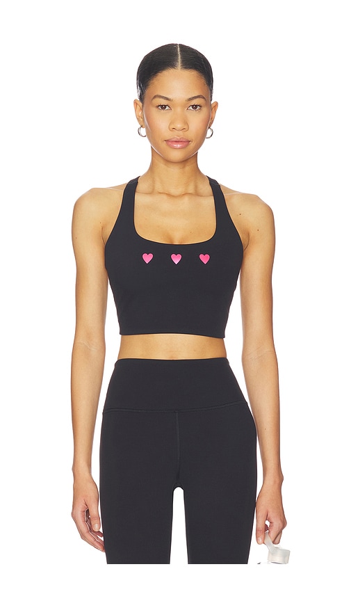 Spiritual Gangster Hearts Frankie Bra in Black. - M also in L