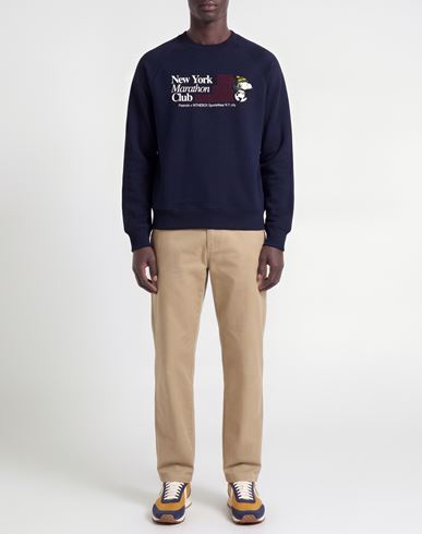 Peanuts X Man Sweatshirt Midnight blue Size L Cotton, Polyester