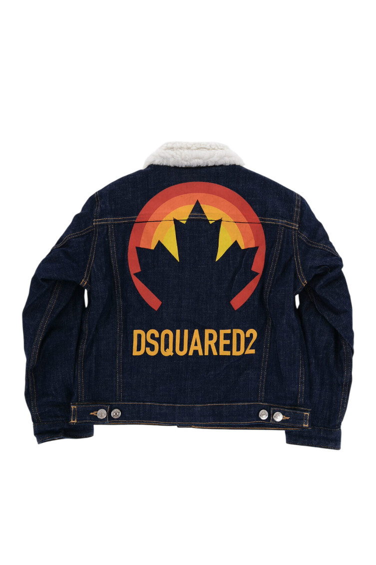 Boys Dark Blue Solid Jacket