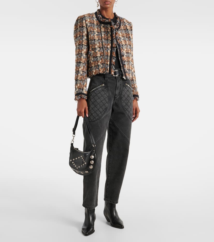 Kerry cropped wool-blend jacket