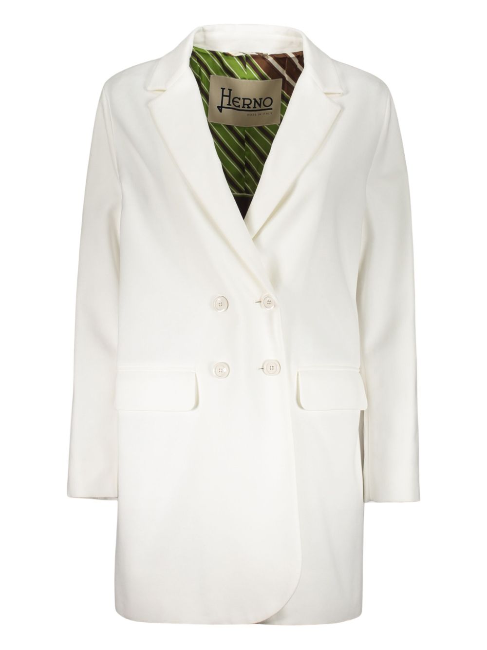 Herno double-breasted coat - White