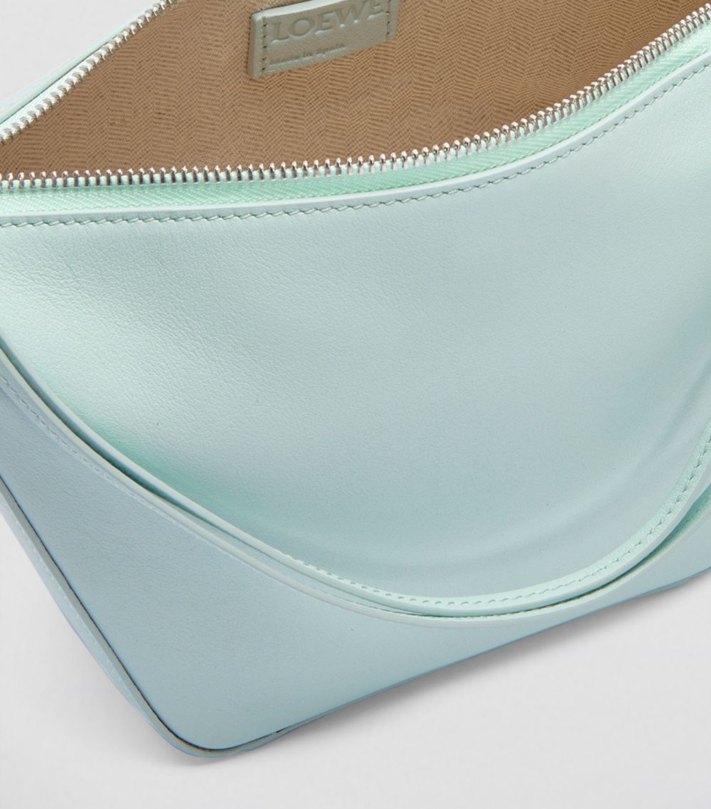 Mini Leather Hammock Hobo Bag