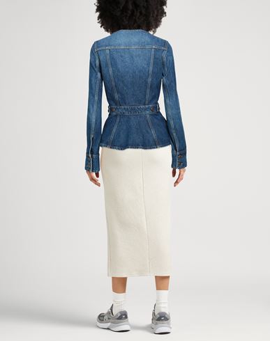 Chloé Woman Denim outerwear Blue Size 2 Cotton