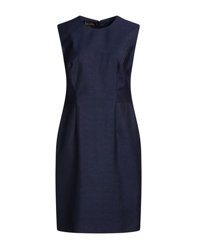 Woman Midi dress Navy Size 10 Virgin Wool, Mohair wool